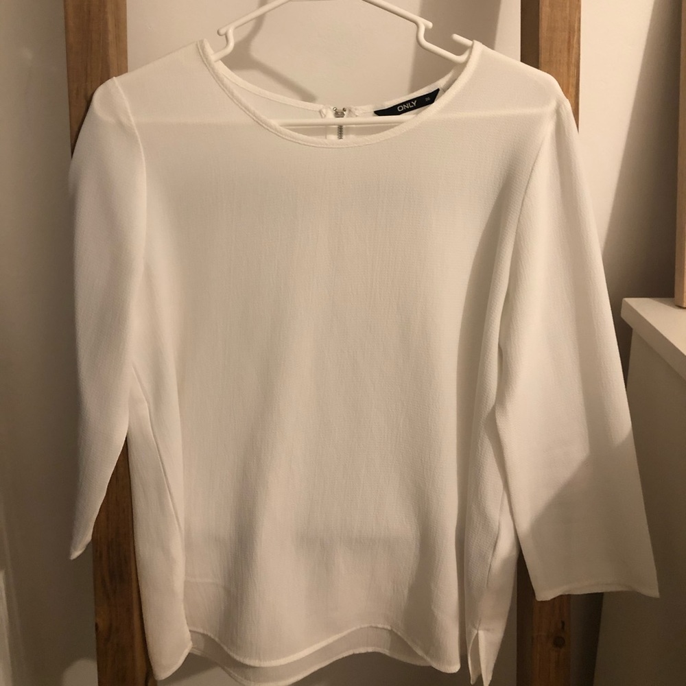 Sheer White ONLY Top